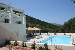 Zephyros Villa with pool and views of hills