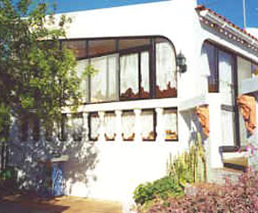 Front of villa apartments