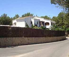 Front of Villa