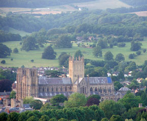 Rental with views of Wells cathedral