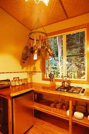 hanging pots and pans