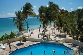 Antigua pool area and beach
