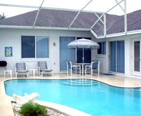 villa with private pool area