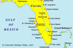 Bradenton Florida location map