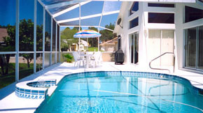 Florida holiday villa pool