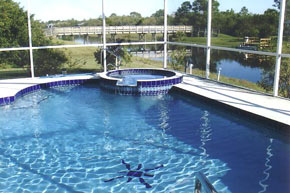river villa pool